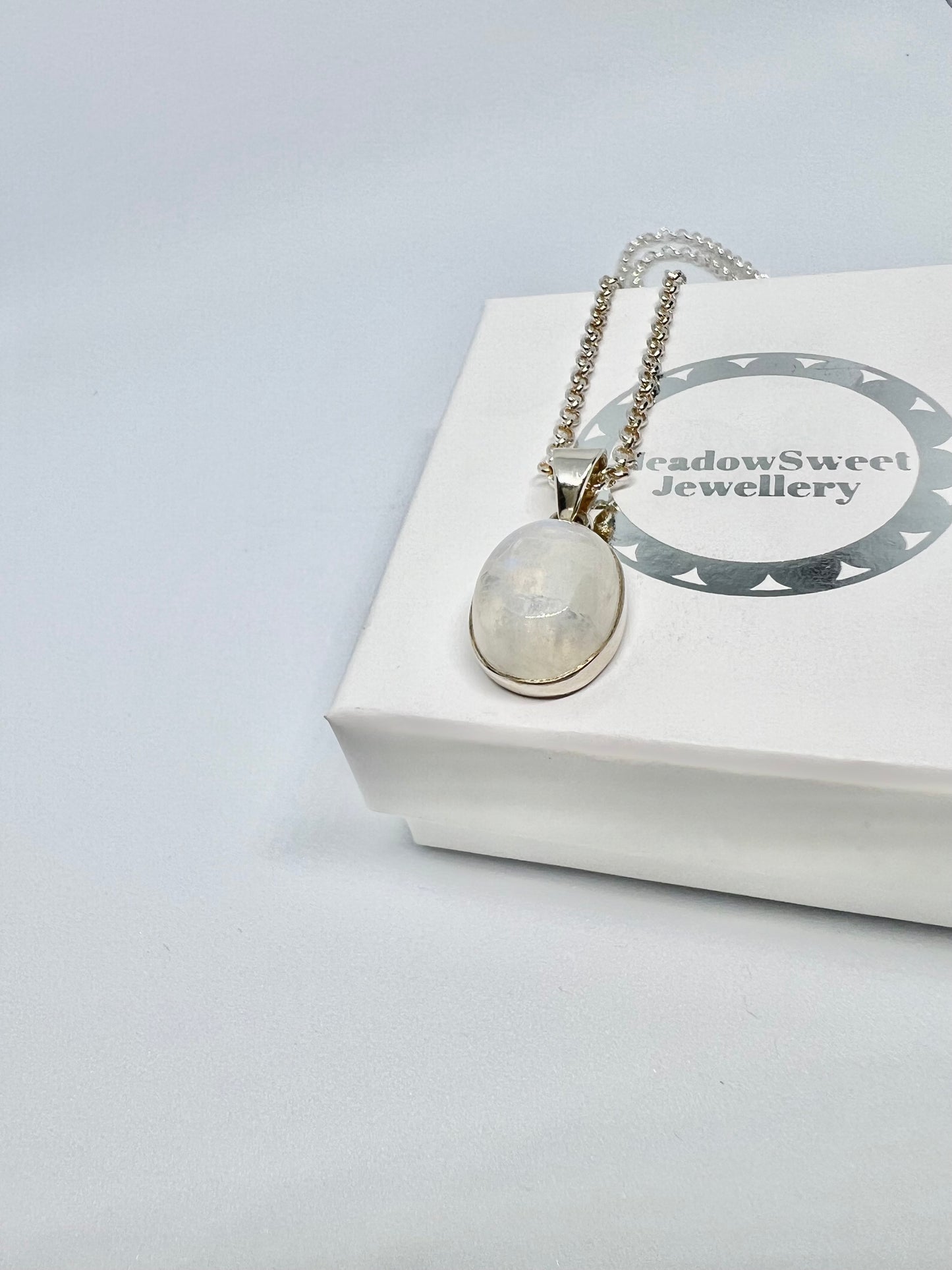 White moonstone necklace