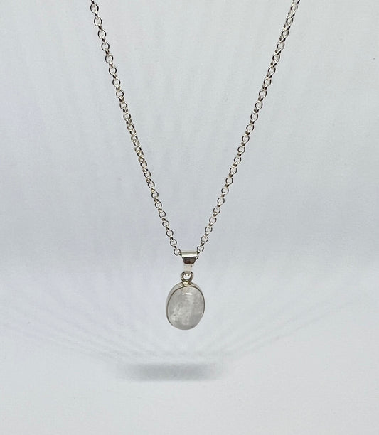 White moonstone necklace