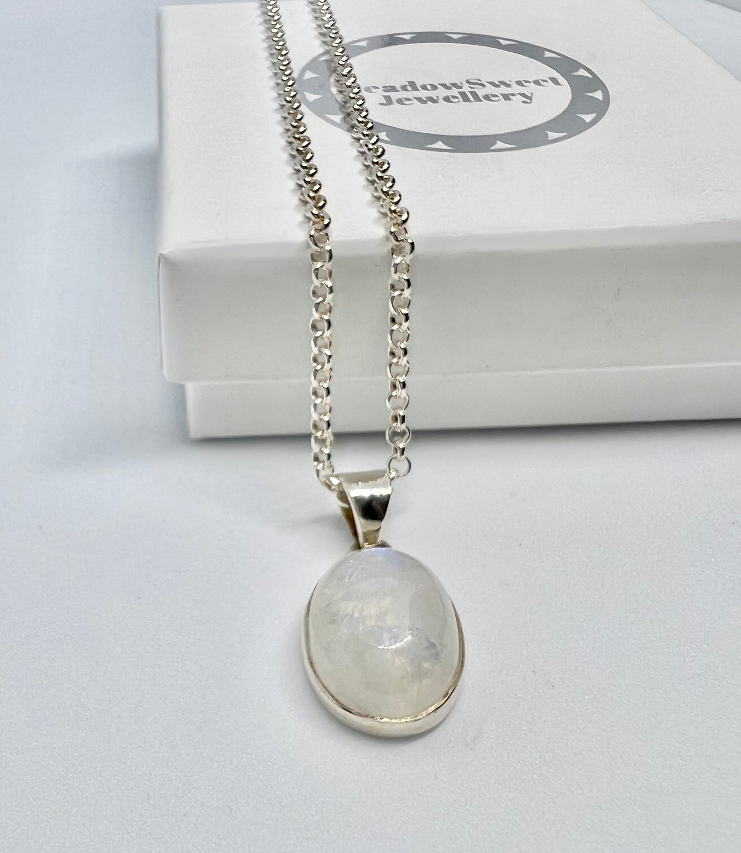 White moonstone necklace