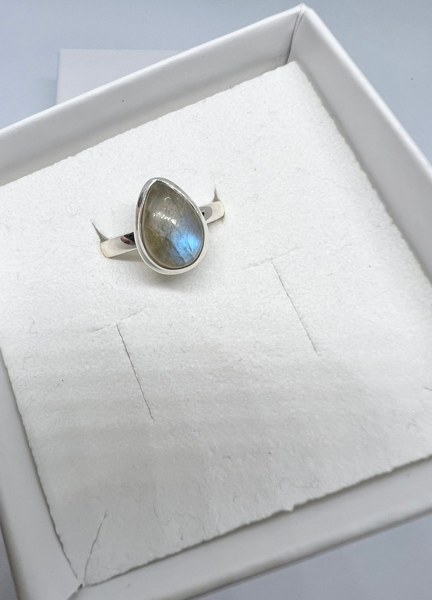 Labradorite ring