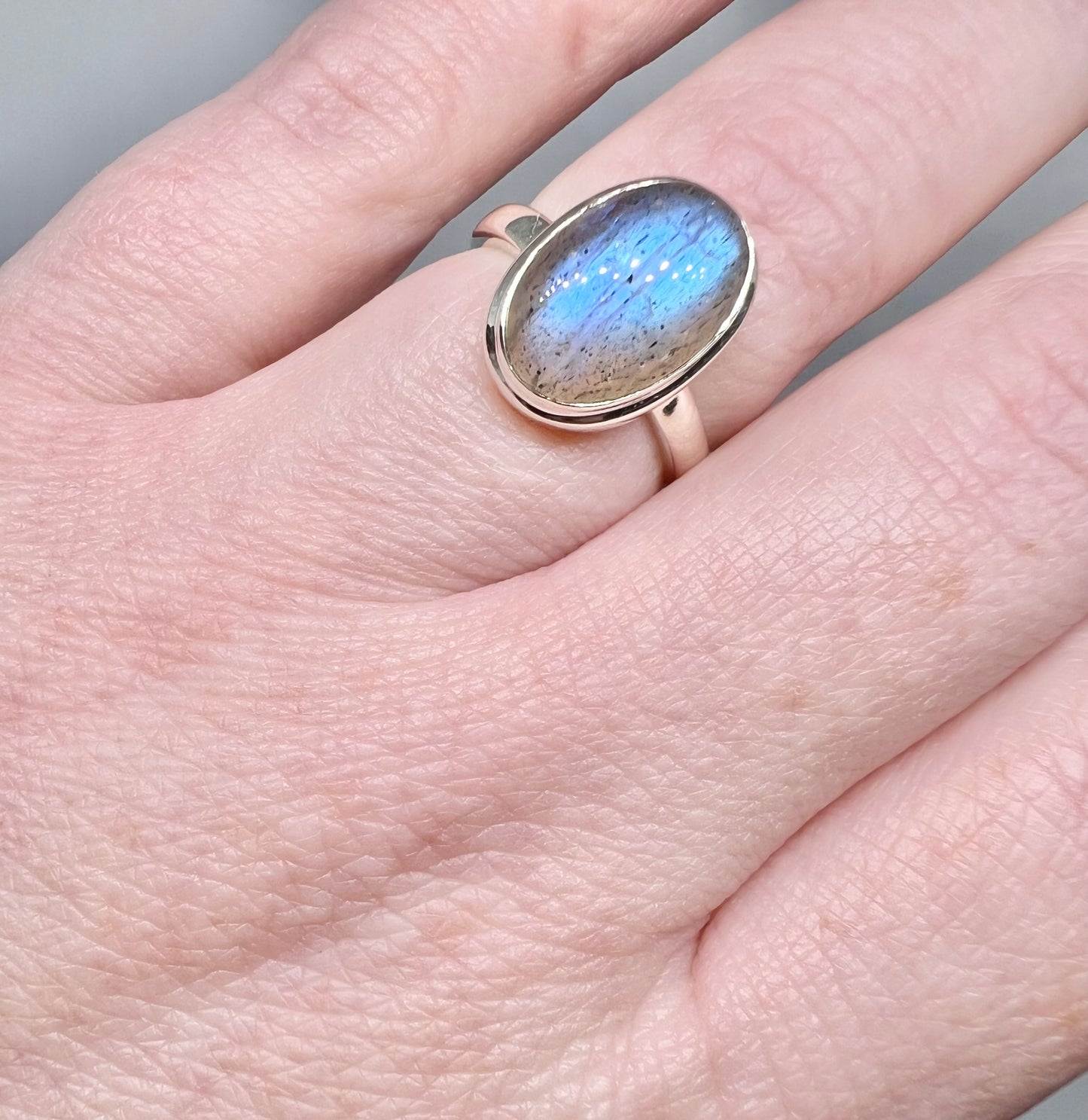 Labradorite ring