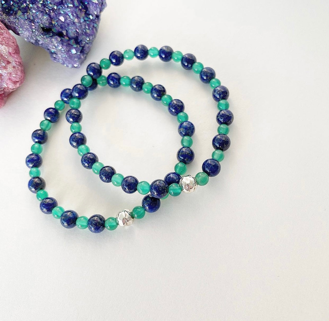 Multi coloured gemstone bracelet